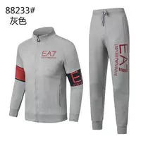 emporio armani ea7 combinaison pantalon et sweat-shirt arm printing gray